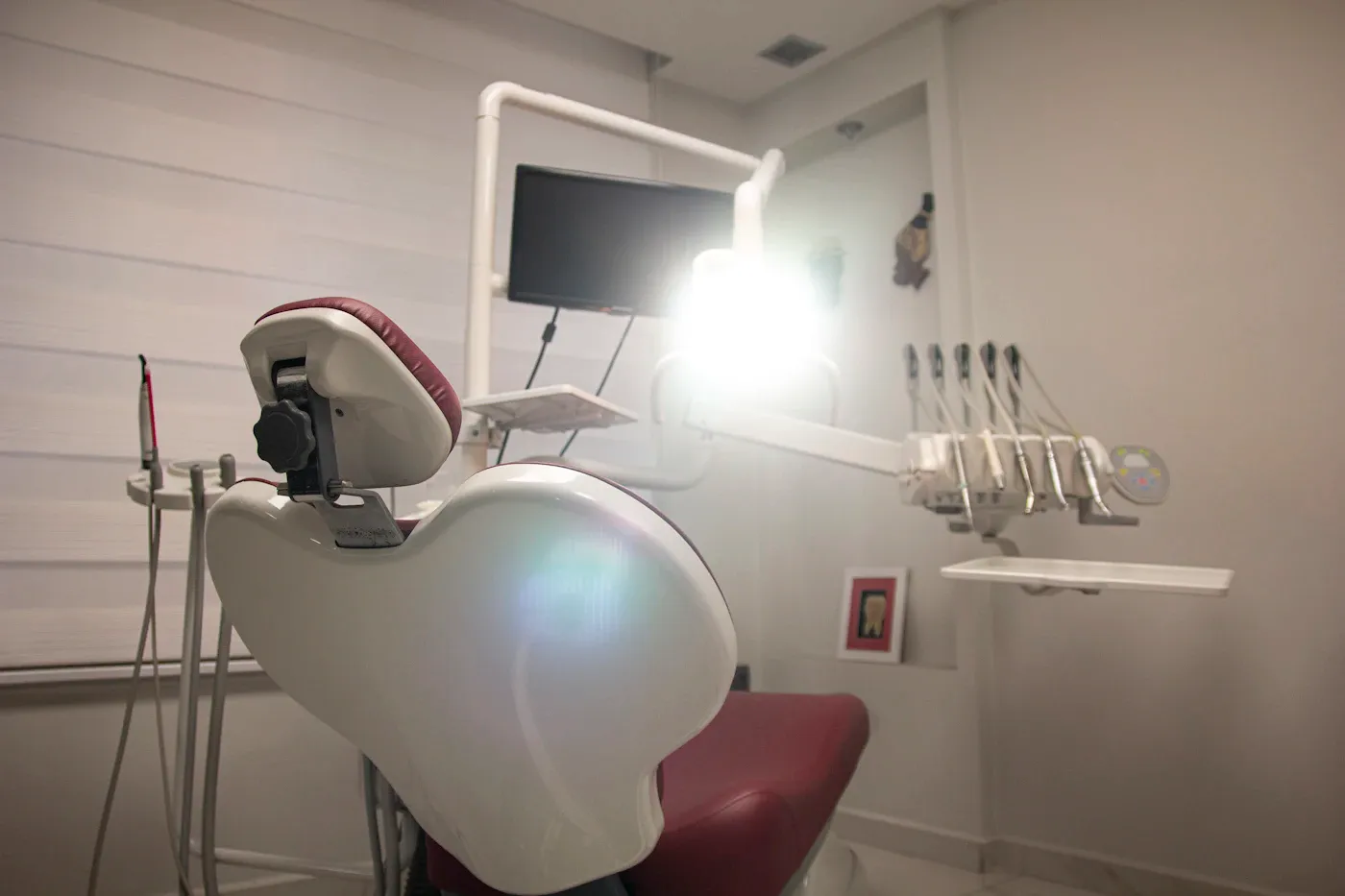Sala de tratamento de medicina dentária da clínica